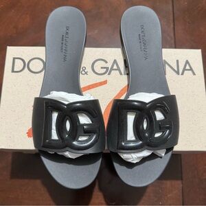 DOLCE & GABBANA Women's Logo Pool Slide Sandals